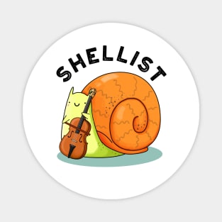 Shellist Cute Snail Cello Pun Magnet